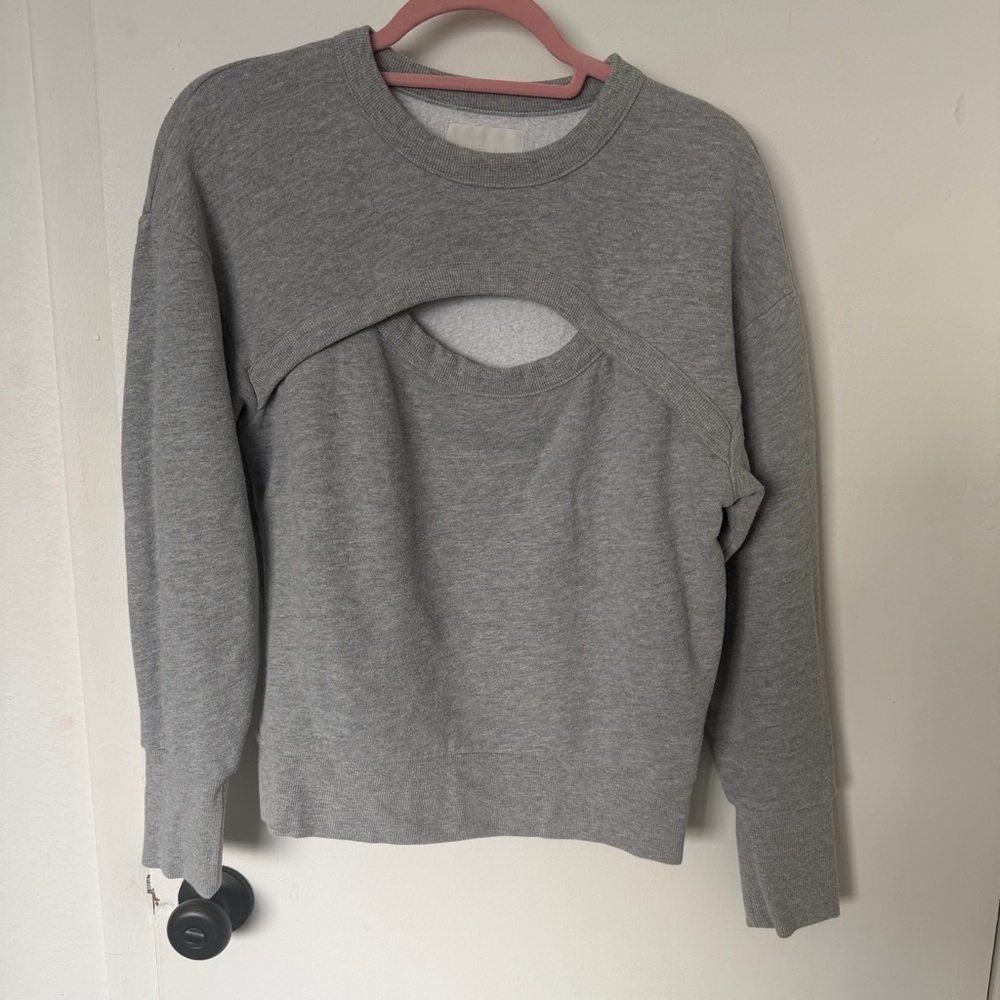 Citizens of Humanity Gray Cut-Out Women's Sweater Size XS